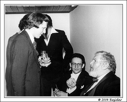 Bozidar with Sir Peter Ustinov